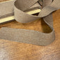 38mm Linen Blend Marble Webbing - Japanese Import - Chocolate (sold per meter)