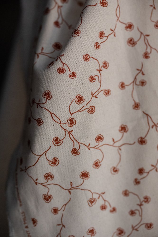 Rhubarb Organic Cotton Traditional Ticking - Studio Faeger x Merchant & Mills