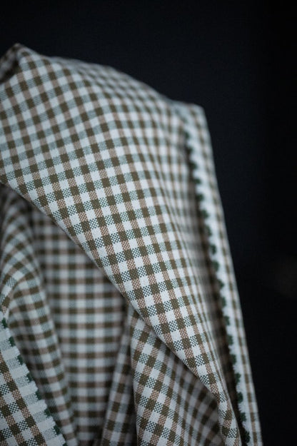 Biscuit Gingham Heavy Recycled Cotton - European Import - Merchant & Mills