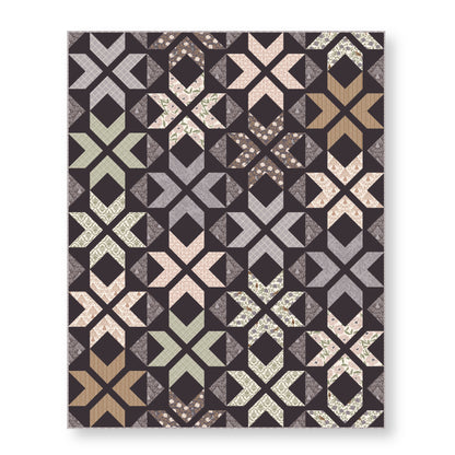 Hushed Rows - Lisee Ree Designs - Midwinter Memories - Cloud 9 Fabrics - Organic Cotton Poplin