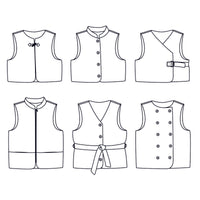 RABAT Vest - Paper Sewing Pattern - Women 32/52 - Ikatee