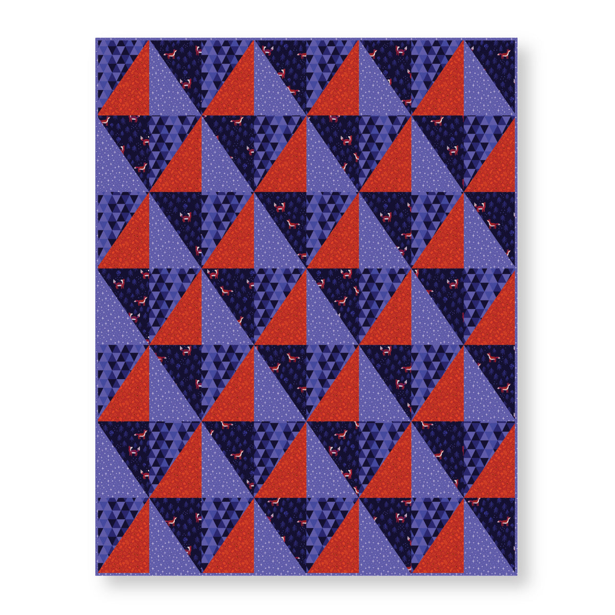 Acorns - Blue/Multi - Jojulein Design - Foxwood - Cloud 9 Fabrics - Organic Cotton Poplin