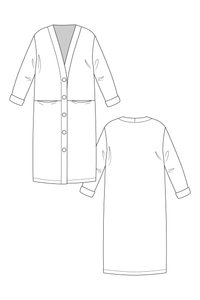 Esme Maxi Cardigan - PDF Pattern - Named Clothing