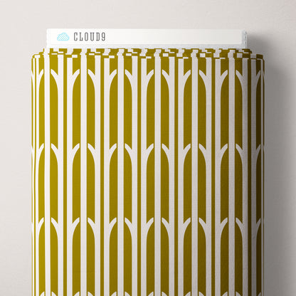 Aaliyah - Gold - Amy MacCready - Elegant Estuaries - Cloud 9 Fabrics - Duck Canvas