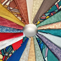 March Balloons - Design A - Pale Mustard - Frank Lloyd Wright - Cloud 9 Fabrics - Poplin