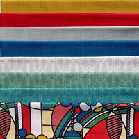 March Balloons - Design A - Egyptian Blue - Frank Lloyd Wright - Cloud 9 Fabrics - Poplin