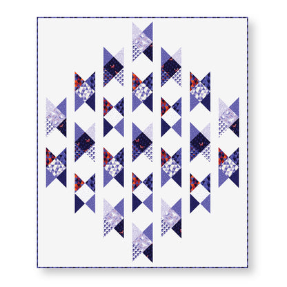 Acorns - Blue/Multi - Jojulein Design - Foxwood - Cloud 9 Fabrics - Organic Cotton Poplin