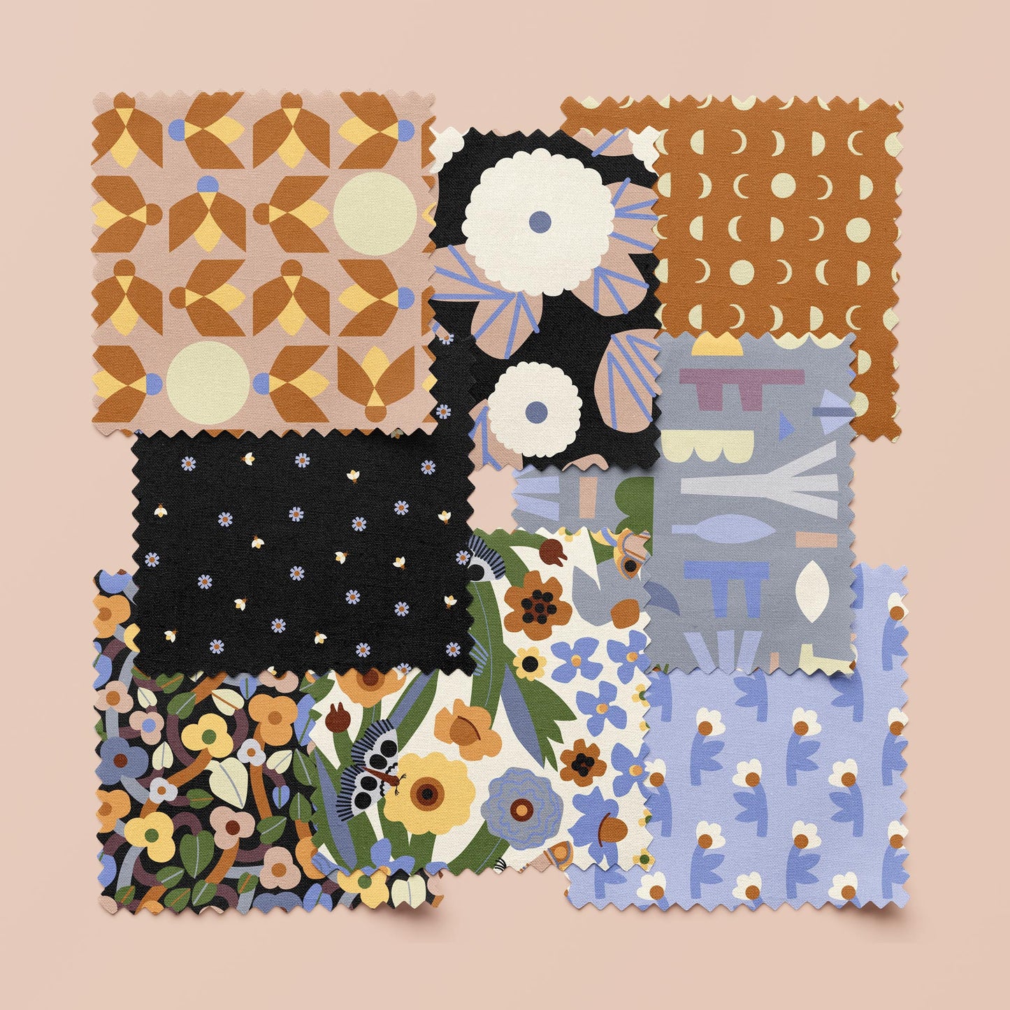 Evening Bloom - Ivory - Firefly Moon - Leah Duncan - Cloud 9 Fabrics - Poplin