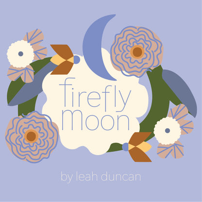 Evening Bloom - Ivory - Firefly Moon - Leah Duncan - Cloud 9 Fabrics - Poplin