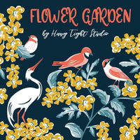 English Garden - Flower Garden - Hang Tight Studio - Cloud 9 Fabrics - Poplin
