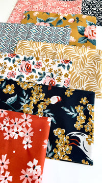 Romantic Roses - Flower Garden - Hang Tight Studio - Cloud 9 Fabrics - Poplin