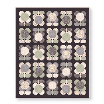 Hushed Rows - Lisee Ree Designs - Midwinter Memories - Cloud 9 Fabrics - Organic Cotton Poplin