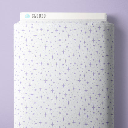 Starry Sky - White- Jojulein Design - Foxwood - Cloud 9 Fabrics - Organic Cotton Poplin