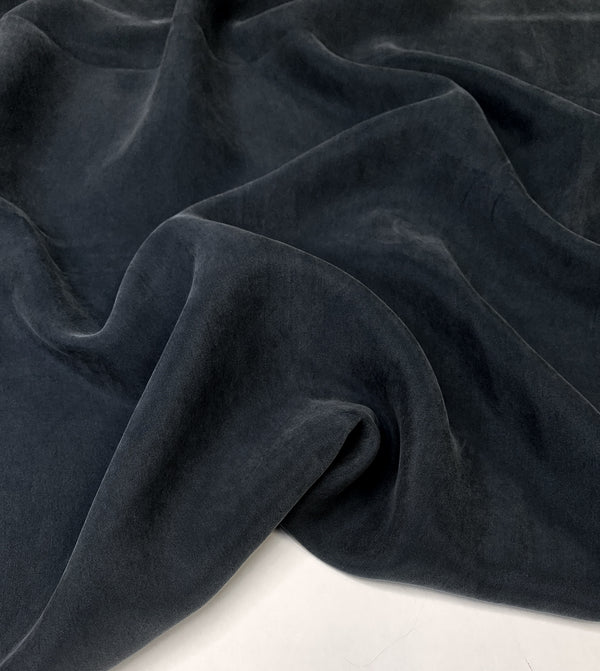 Geneva Sand-Washed Cupro/Rayon Woven - Black