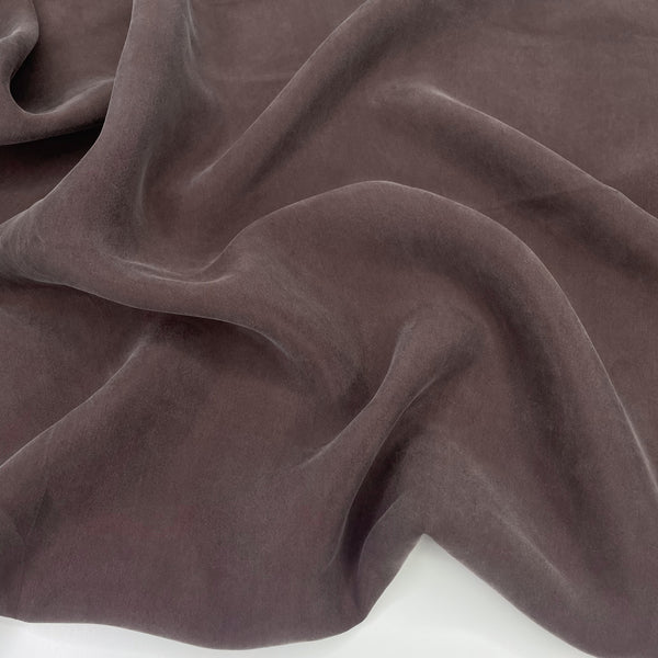 Sand-Washed Cupro/Rayon Woven - Espresso