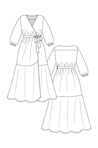 Hali Wrap Dress - PDF Pattern - Named Clothing