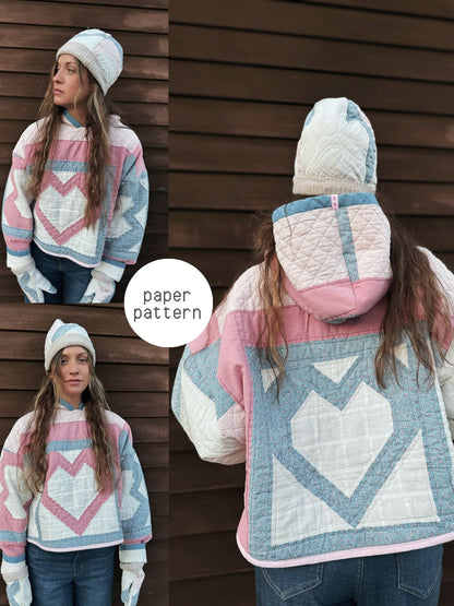 Hoodie - Paper Pattern - Hot Girl Quilting