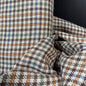 Hunt Club Check Linen + Silk "Luxury Brand Deadstock" Suiting - Made in Italy