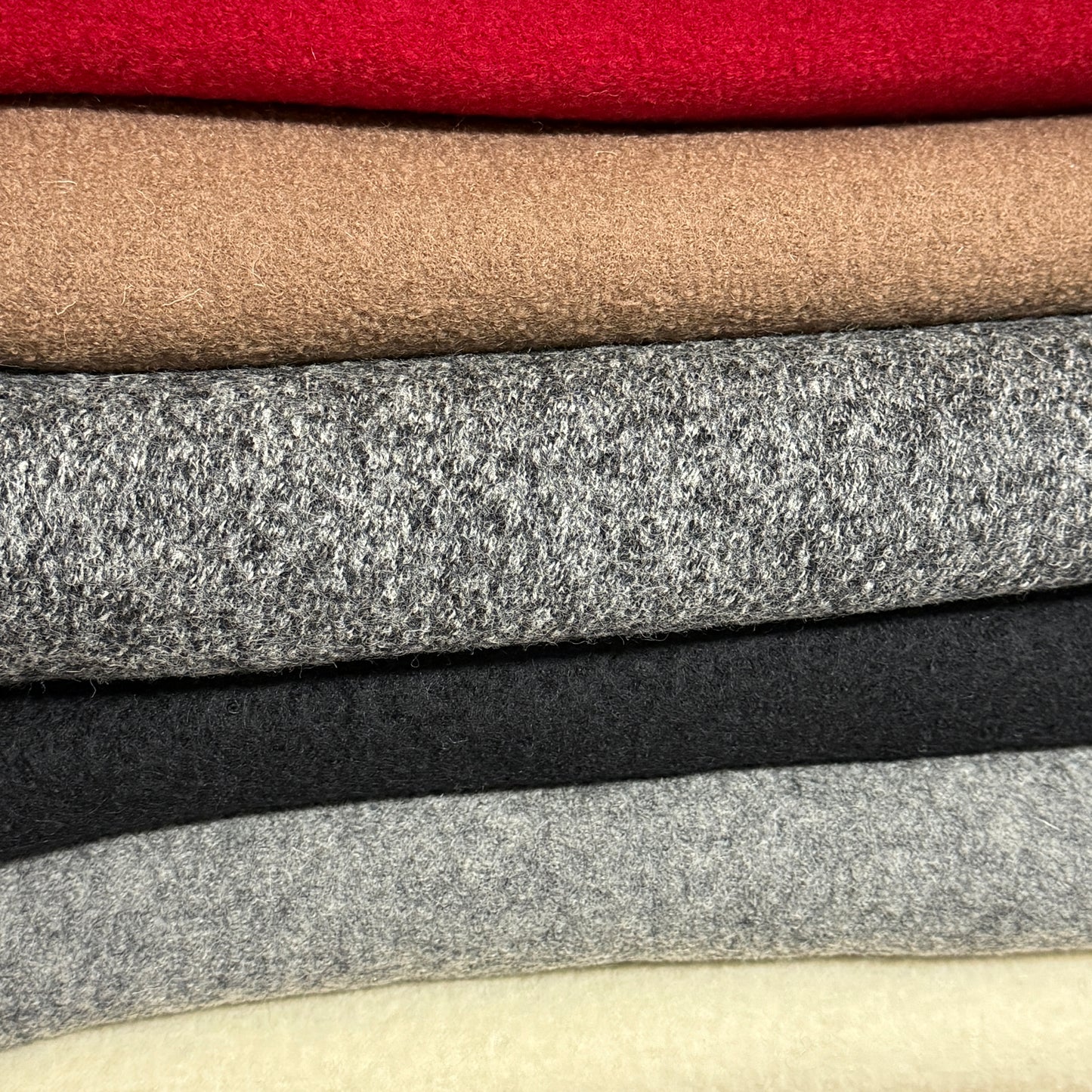 Italian Boiled Wool - Pewter