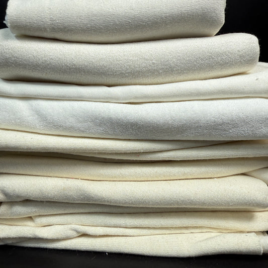 SALE BOX 1811C by Sale Box showcasing a variety of fabric options including hemp lyocel fleece and bamboo terry.