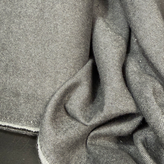 Oyster Fabric - Black/Grey - Deadstock