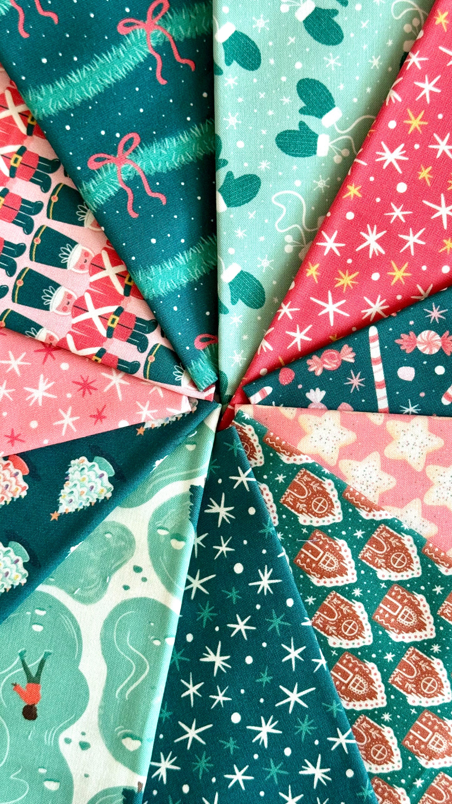 First Flurries - Pink - Bright Holiday - Charla Pettingill - Cloud 9 Fabrics - Poplin
