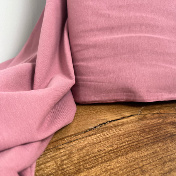 Organic Cotton Tricot Jersey - European Import - Oeko-Tex® - Old Pink