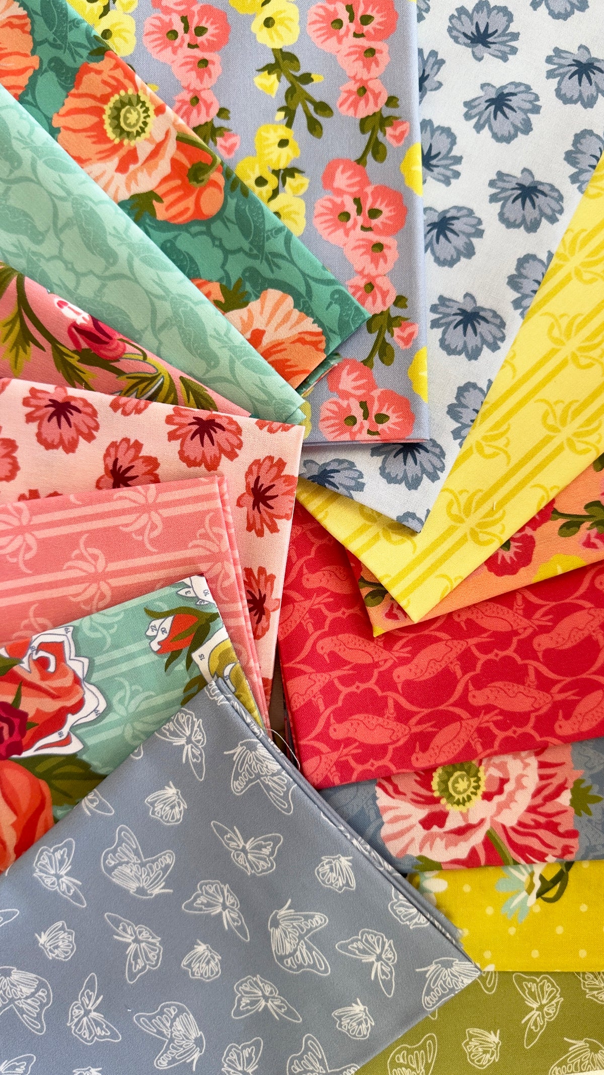 Ties That Bind - Light Pink - Paint-By-Number Garden Party - Elle Crée - Cloud 9 Fabrics - Poplin