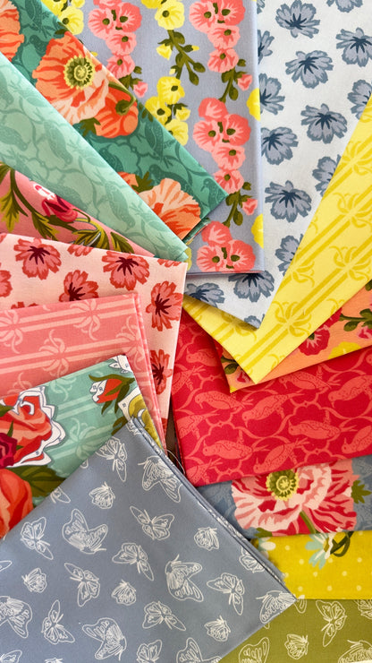 Ties That Bind - Light Pink - Paint-By-Number Garden Party - Elle Crée - Cloud 9 Fabrics - Poplin