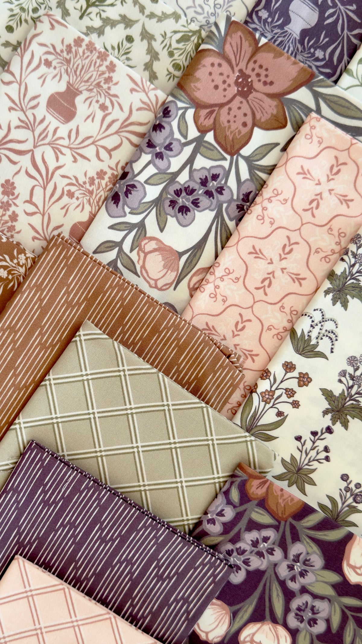 Hushed Rows - Lisee Ree Designs - Midwinter Memories - Cloud 9 Fabrics - Organic Cotton Poplin