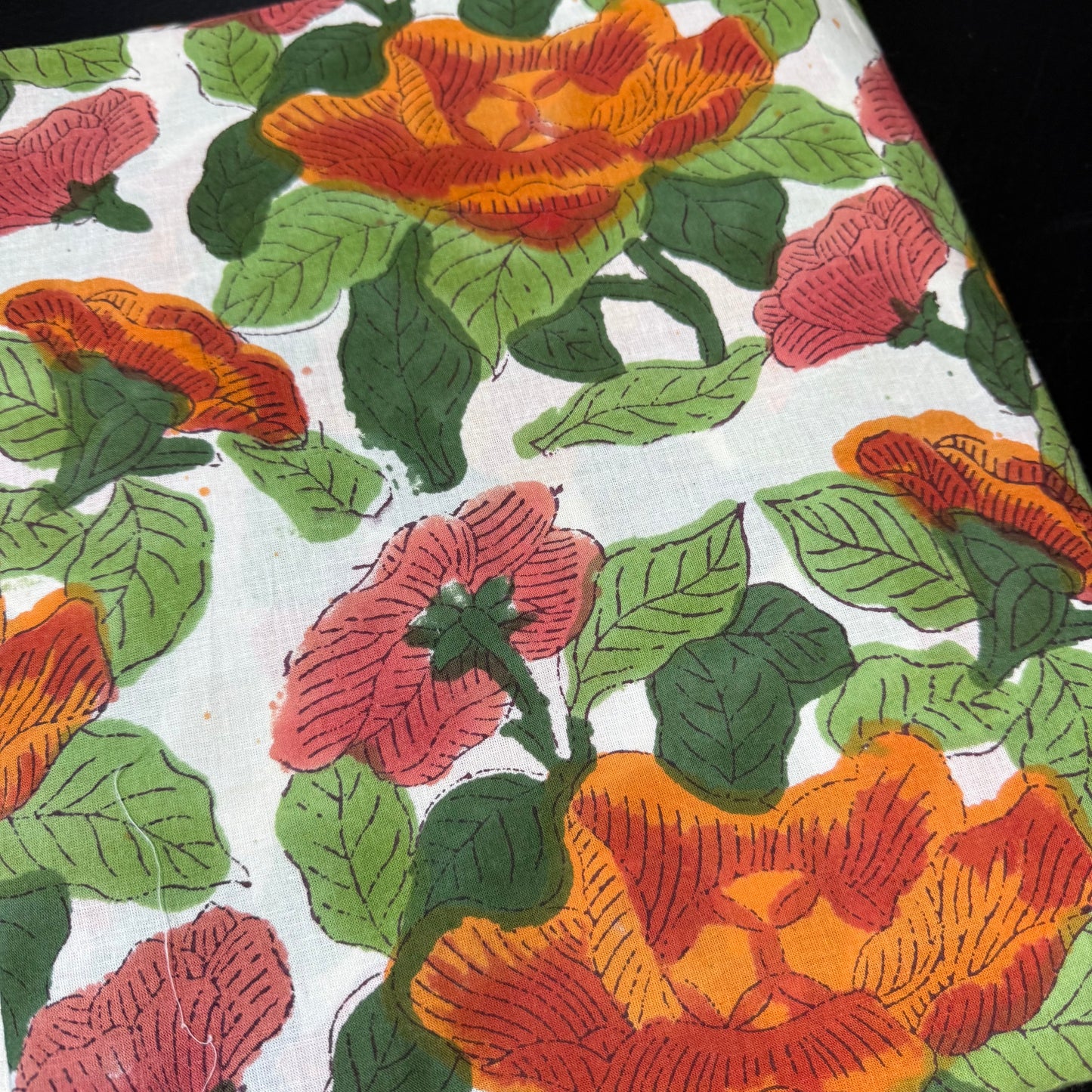 Garden Party - Bagru Indian Cotton Block Print