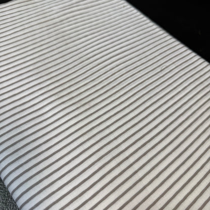 Parallel Lines Stone  - Bagru Indian Cotton Screen Print