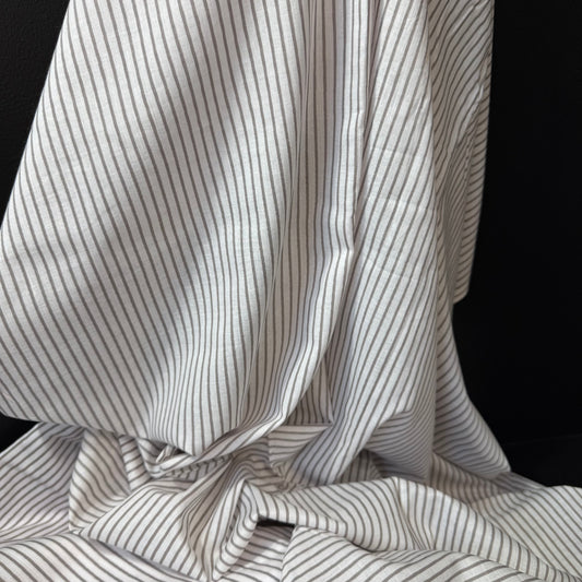 Parallel Lines Stone  - Bagru Indian Cotton Screen Print