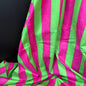 Bold Lines Fuchsia/Lime - Bagru Indian Cotton Screen Print
