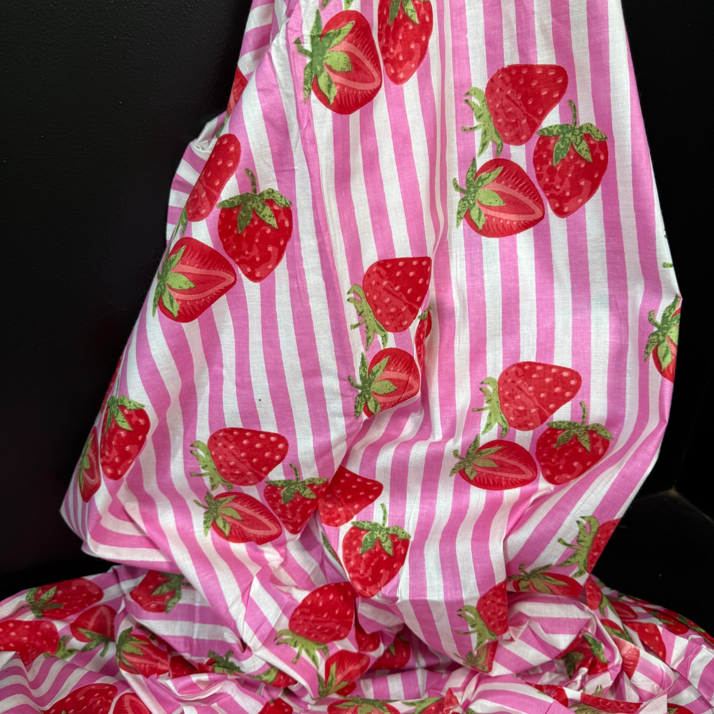 Berry Fresh Pink  - Bagru Indian Cotton Screen Print