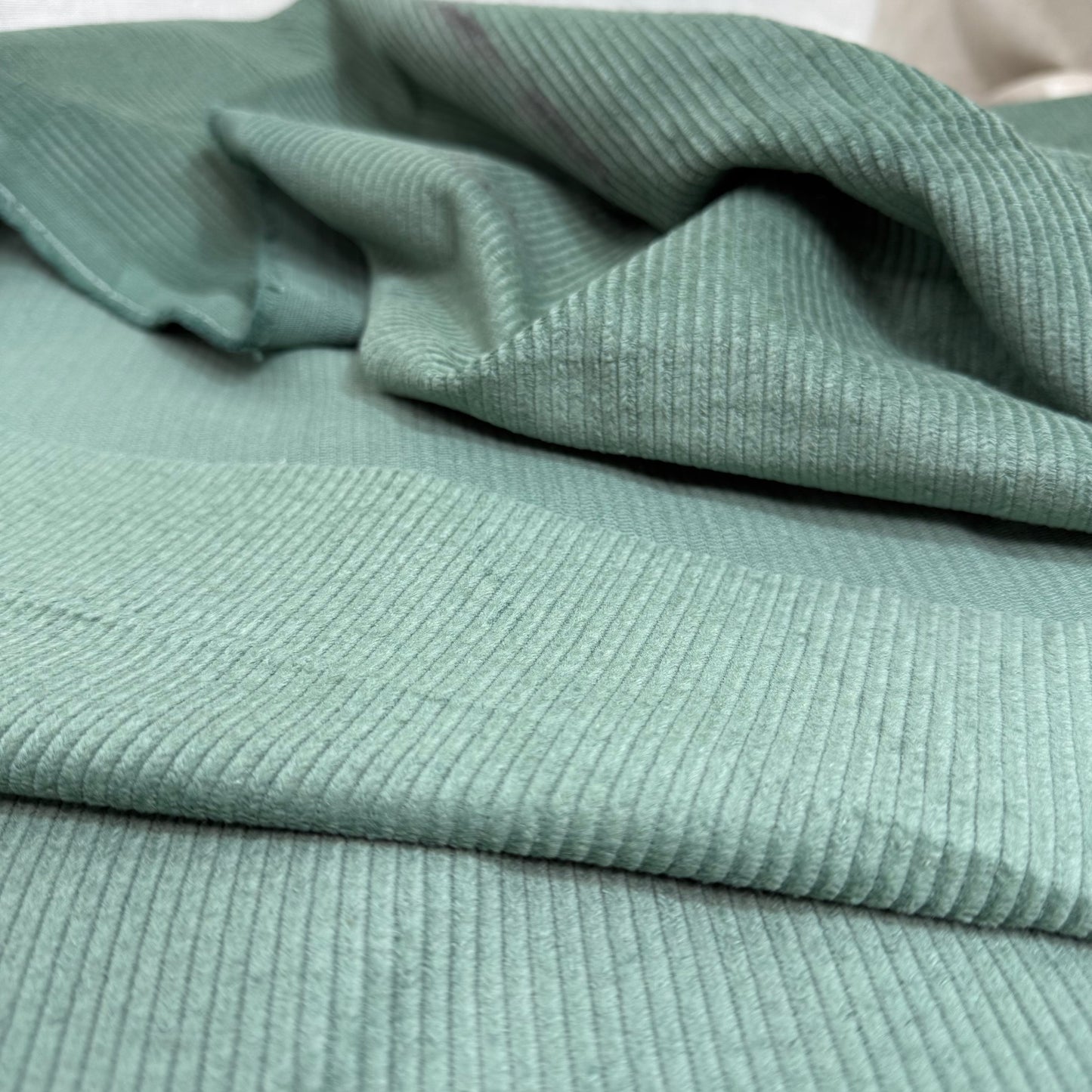 Organic Cotton 8 Wale Corduroy - Sage