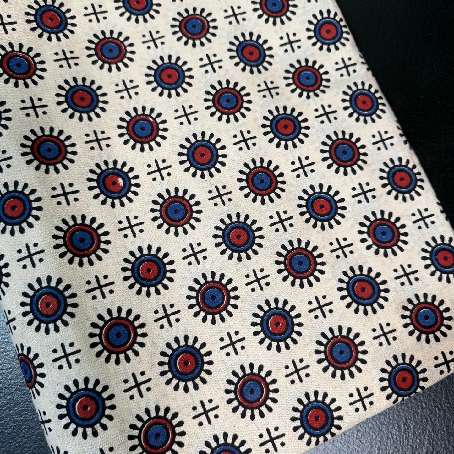 Tribal Orbit - Bagru Indian Cotton Block Print