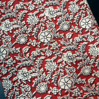 Rustic Wildflower Vine - Bagru Indian Cotton Block Print