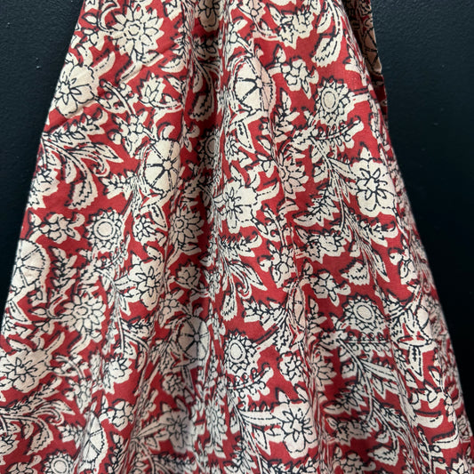 Rustic Wildflower Vine - Bagru Indian Cotton Block Print