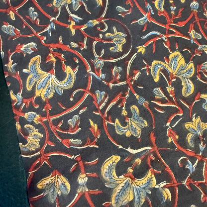 Midnight Vine - Bagru Indian Cotton Block Print