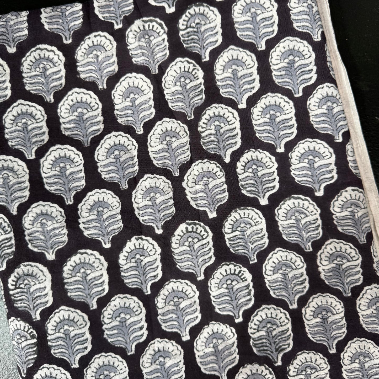 Indigo Cloud - Bagru Indian Cotton Block Print