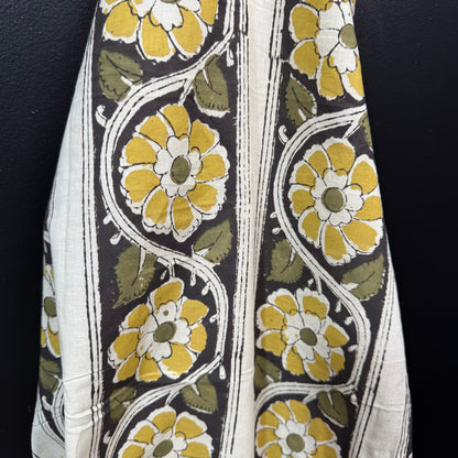 Golden Garland - Bagru Indian Cotton Block Print