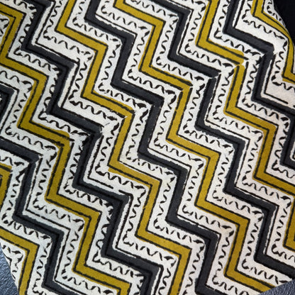 Chevron Trail - Bagru Indian Cotton Block Print