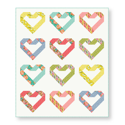 Ties That Bind - Light Pink - Paint-By-Number Garden Party - Elle Crée - Cloud 9 Fabrics - Poplin