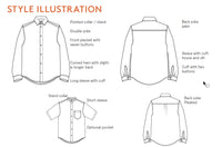 Jensen Shirt Mens Paper Pattern - Wardrobe by Me