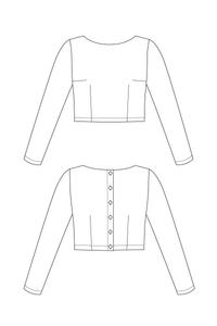 Kanerva Button-Back Tee - PDF Pattern - Named Clothing