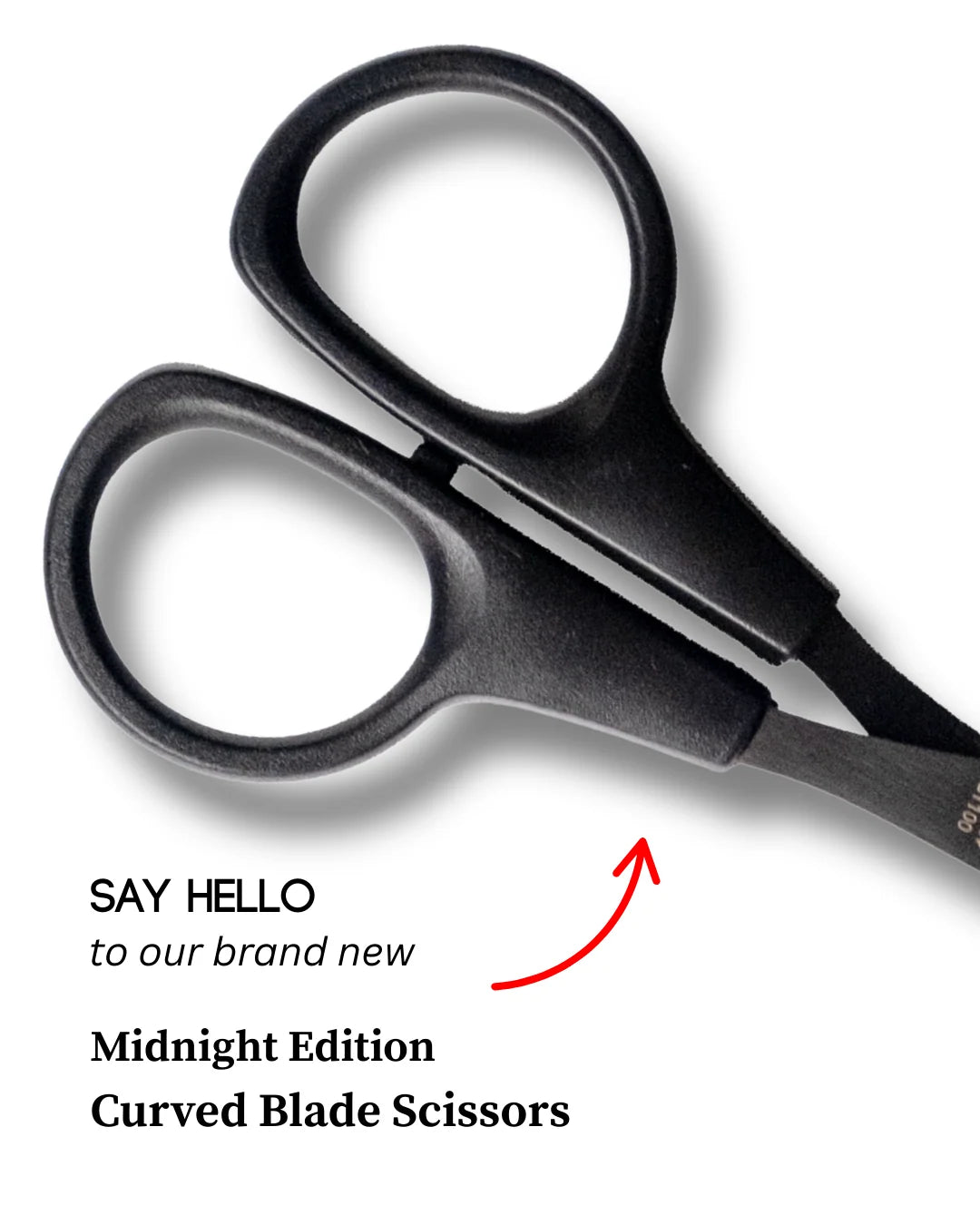 4.75" Midnight Edition Curved Blade Scissors - LDH Scissors