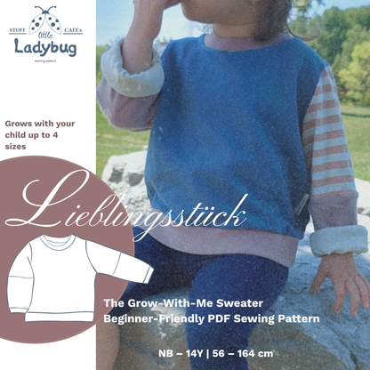 Lieblingsstück — The Grow-With-Me Sweater PDF Sewing Pattern - Stoff Cafe
