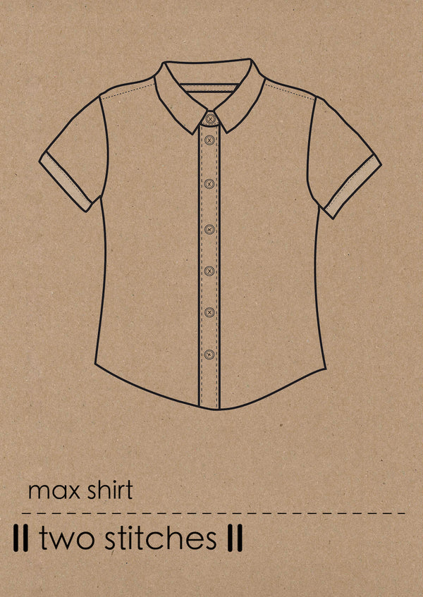 Max Shirt - Kids Paper Sewing Pattern - Two Stitches Patterns