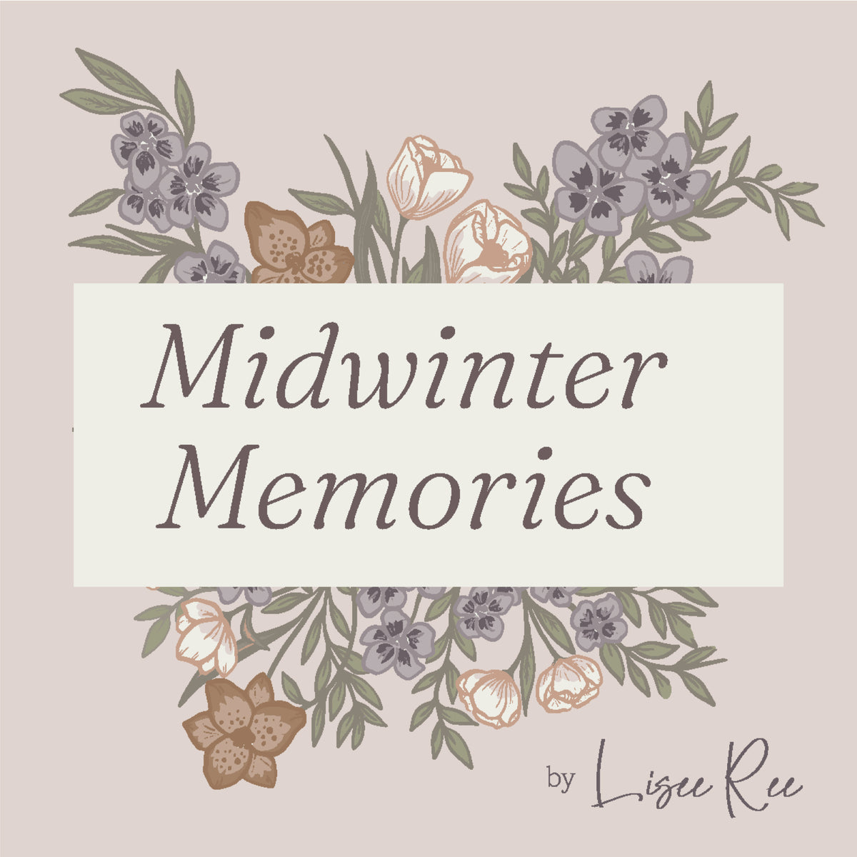 Hushed Rows - Lisee Ree Designs - Midwinter Memories - Cloud 9 Fabrics - Organic Cotton Poplin